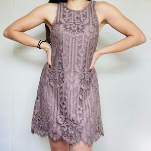 Dusty Rose, Pale Purple dress